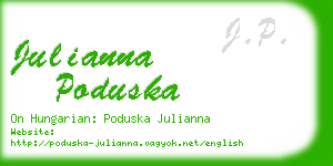 julianna poduska business card